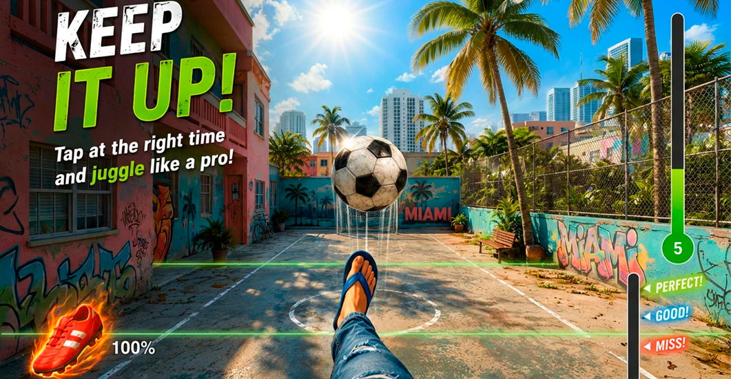 Keep it Up gameplay slide 2